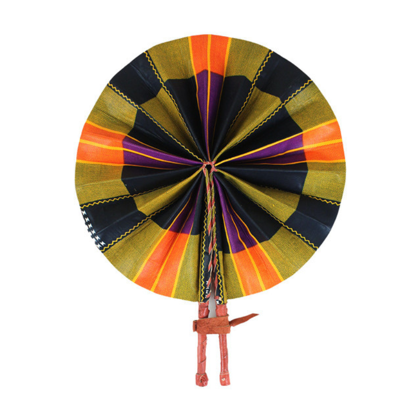 KENTE PRINT #3 FOLDING FAN (0.18LBS) image 0